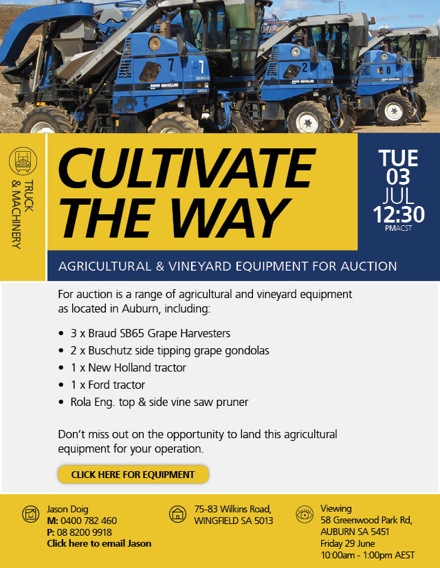 Agricultural and Vineyard Equipment for auction | Manheim