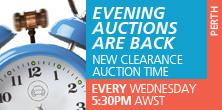 New clearance auction time