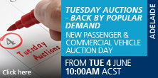 From Tuesday 4 June, 10:00am ACST