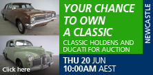 Classic Holdens and Ducati for Auction