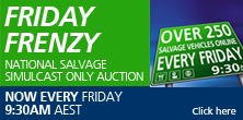 National Salvage Simulcast Only Auction Every Friday