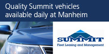 Quality Summit vehicles available daily at Manheim