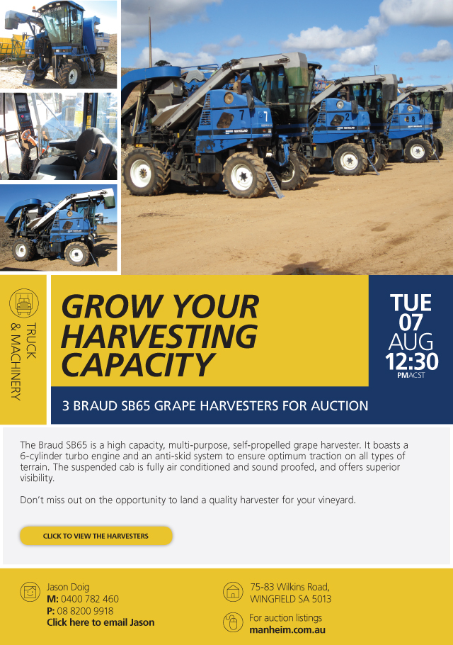 Grape Harvesters for Auction | Manheim
