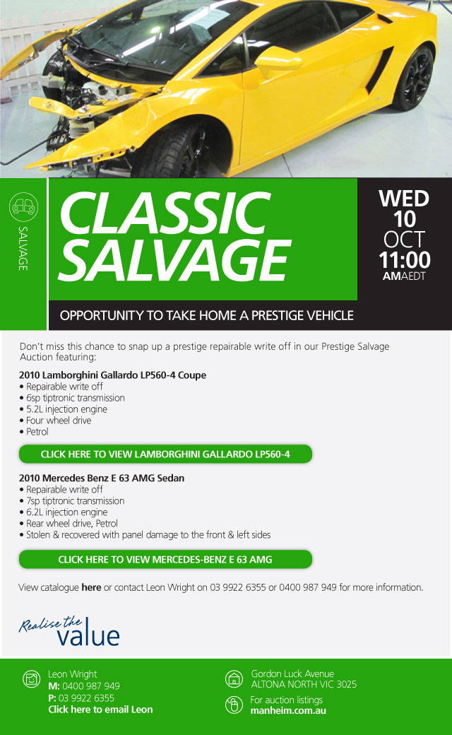 Classic Salvage Auction | Manheim
