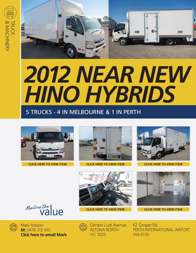 2012 near new Hino hybrids for auction | Manheim