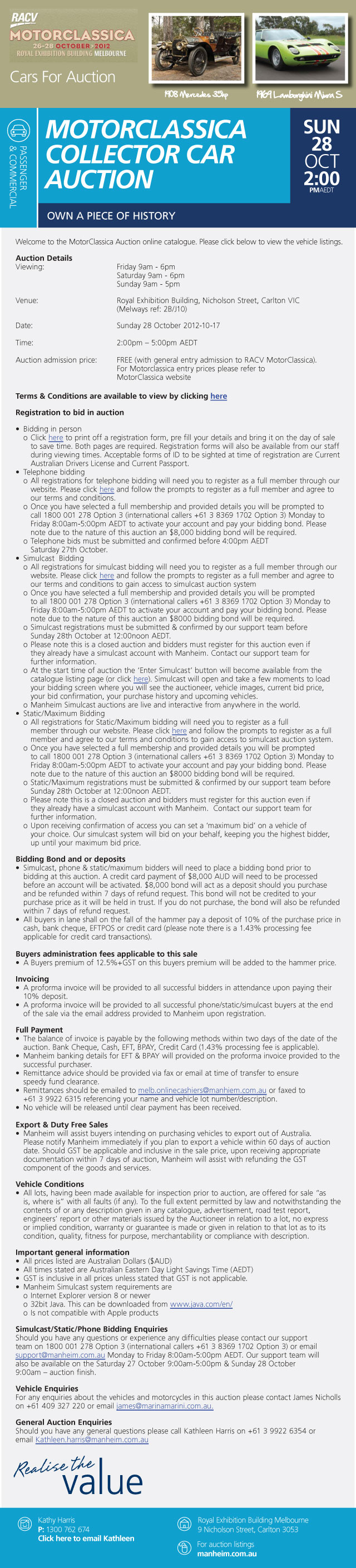 Motorclassica Collector Car Auction | Manheim