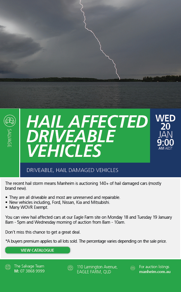 Brisbane Hail Damage Car Auction Manheim