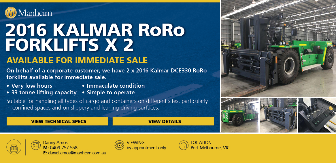 Kalmar Forklift Auction Manheim Australia