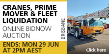 Cranes, Prime Mover and Fleet Liquidation