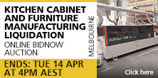 Kitchen Cabinet & Furniture Manufacturing Liquidation