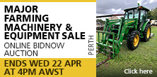 Major Farming Machinery & Equipment Sale