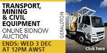 Transport, Mining & Civil Equipment Auction